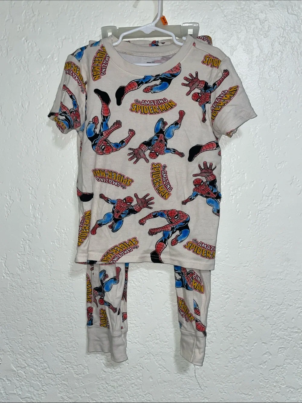 Marvel Spider-Man Pajama Set - White, Red, Blue
